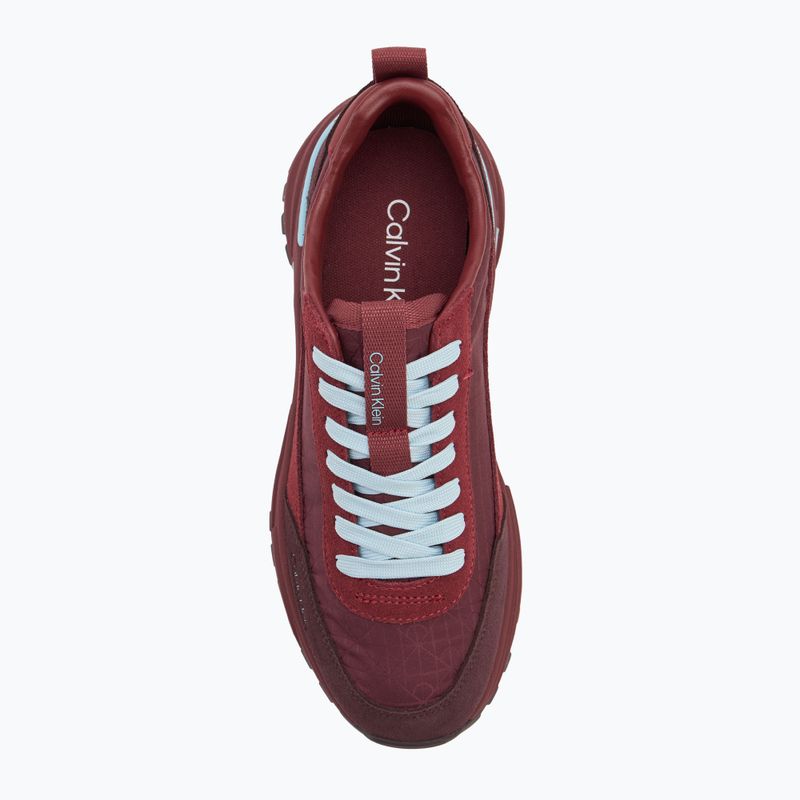 Női cipő Calvin Klein YW0YW01995 Hike Runner Casual Ny-Su AOP WN burgundy 5