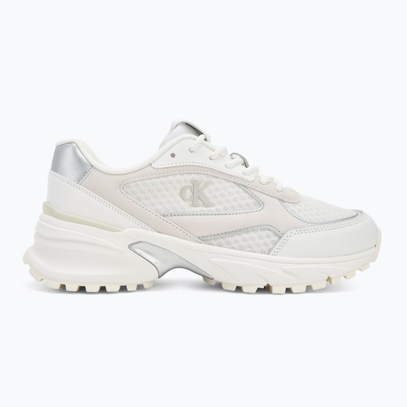 Női cipők Calvin Klein YW0YW02009 Hike Runner Mesh Mix MET MG bright white/silver 2
