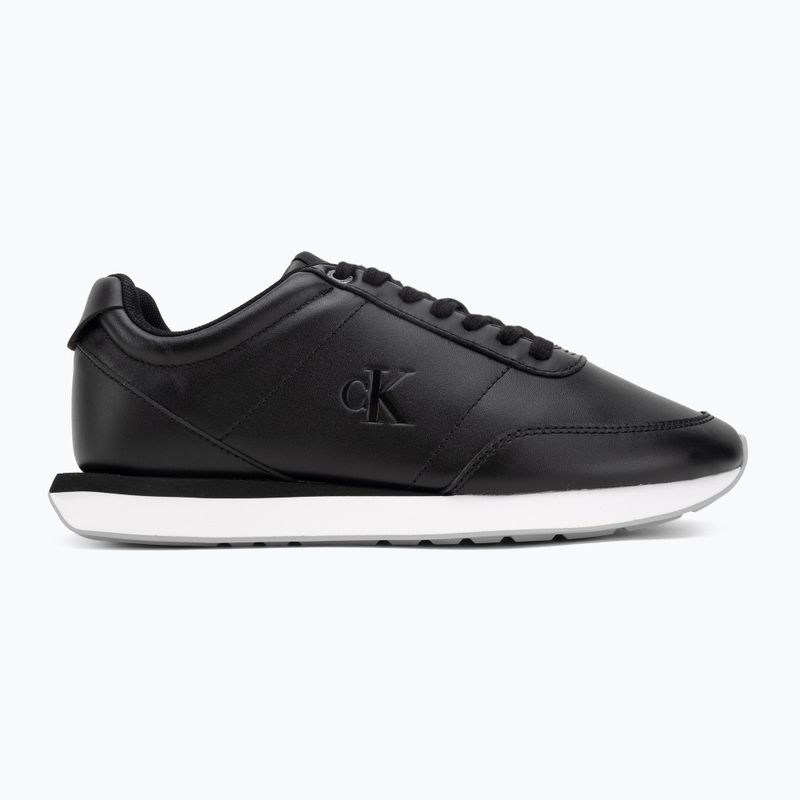 Női cipők Calvin Klein YW0YW01942 Retro Runner Lace Up Leather MG black/formal gray 2