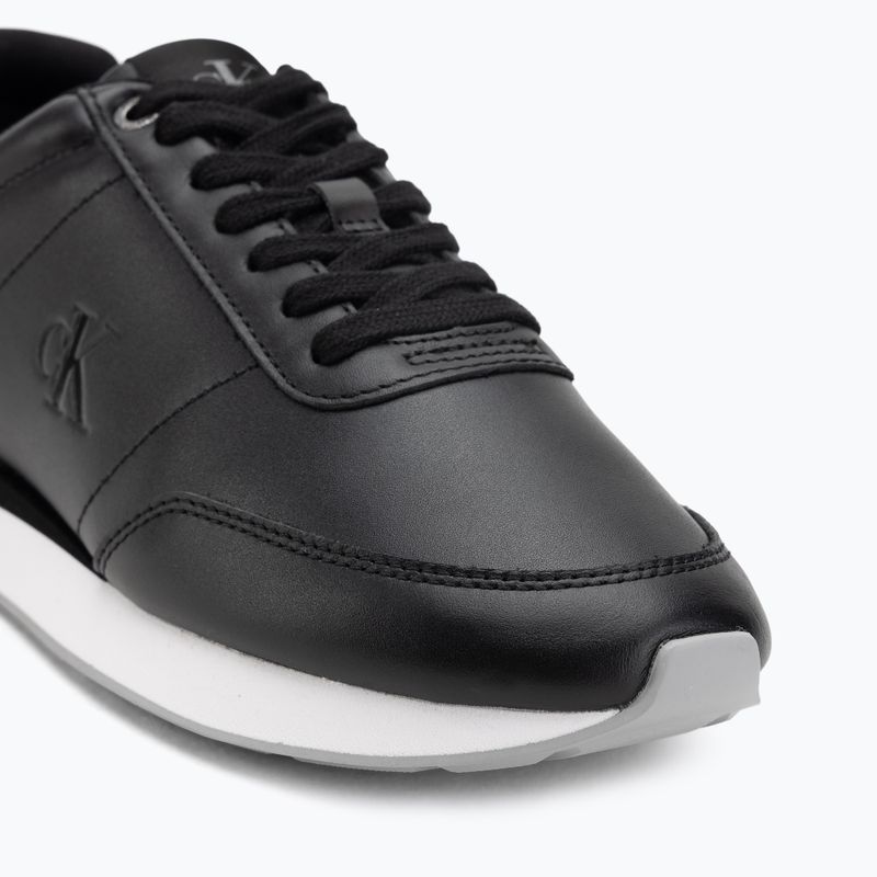 Női cipők Calvin Klein YW0YW01942 Retro Runner Lace Up Leather MG black/formal gray 7
