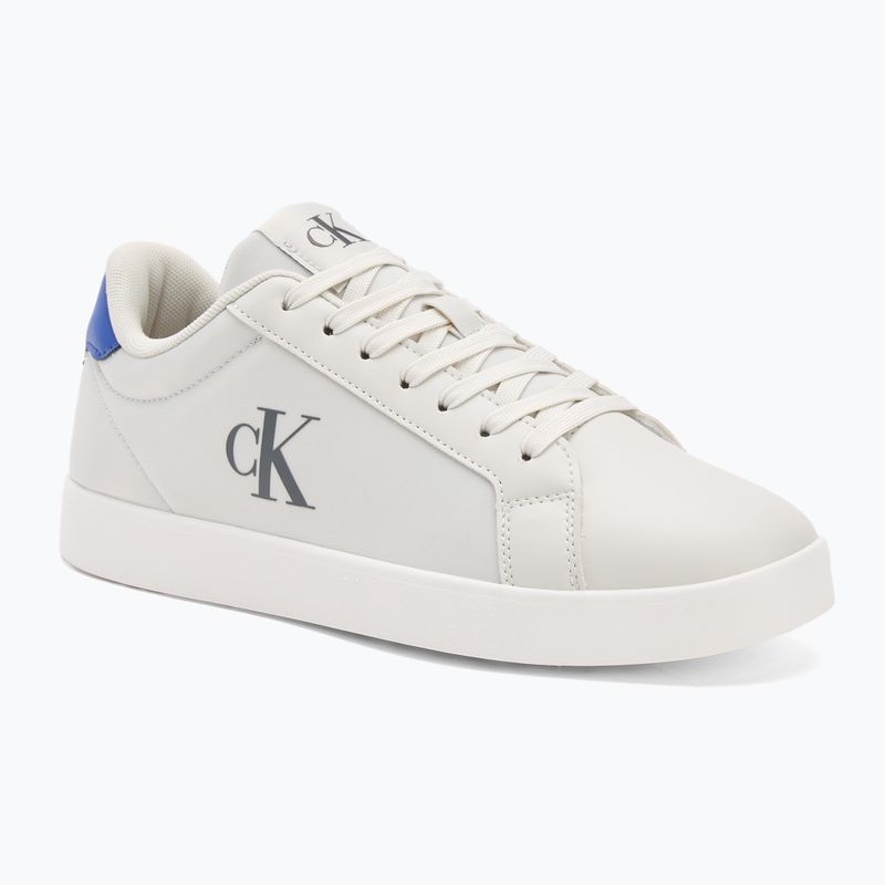 Férfi cipők Calvin Klein YM0YM01213 3 Cupsole PU lily white/purple blue