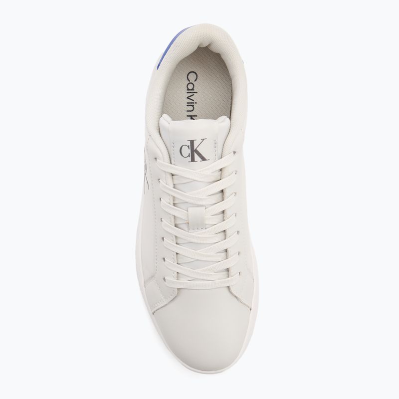 Férfi cipők Calvin Klein YM0YM01213 3 Cupsole PU lily white/purple blue 5