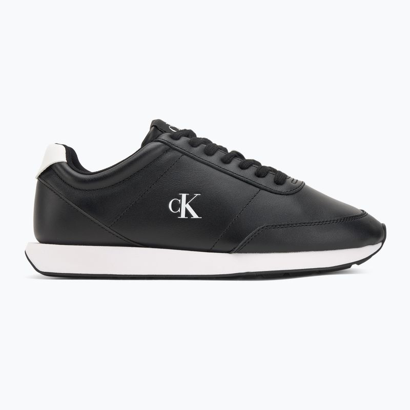 Férfi cipő Calvin Klein YM0YM01355 Retro Runner Essential Leather black/bright white 2