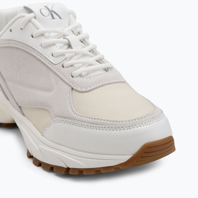 Férfi cipő Calvin Klein YM0YM01289 Hike Runner HF Leather Mix bright white/creamy white/eggshell 7