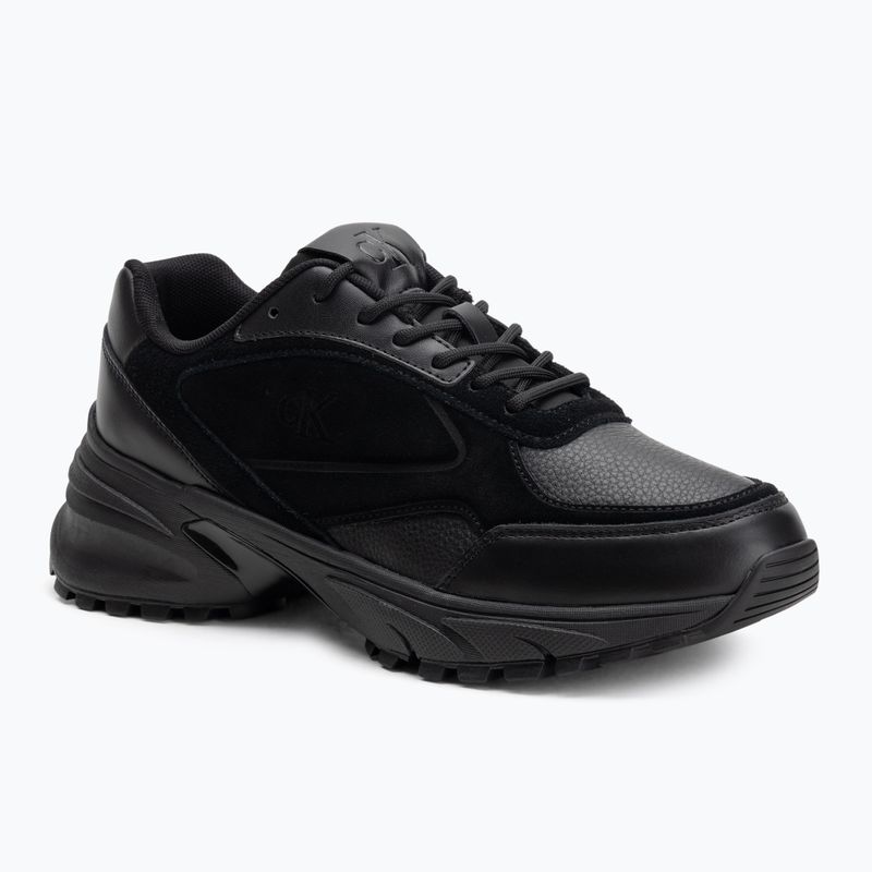 Férfi cipők Calvin Klein YM0YM01289 Hike Runner HF Leather Mix triple black