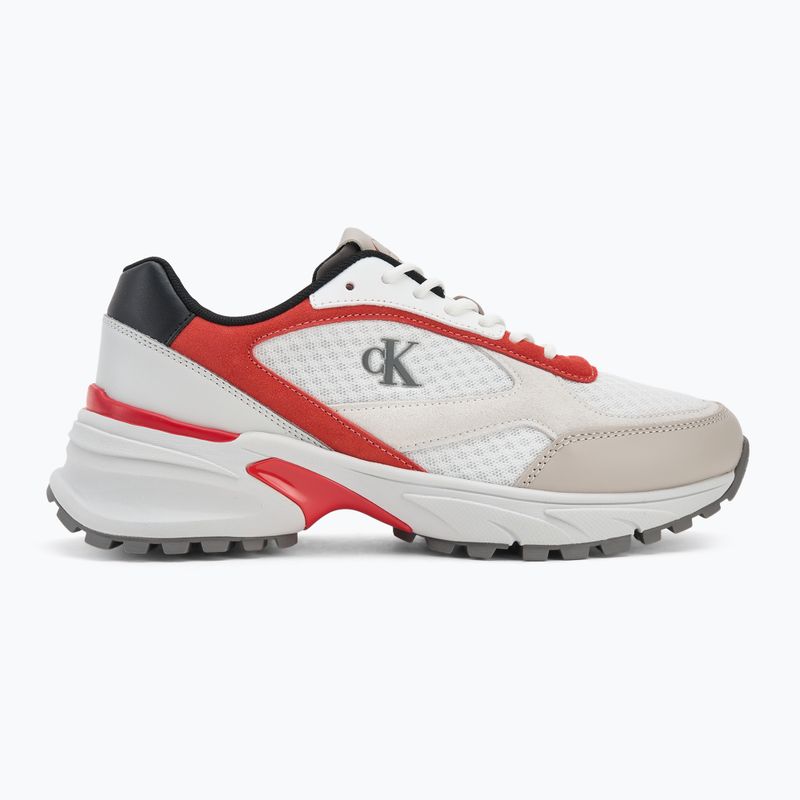 Férfi cipők Calvin Klein YM0YM01379 Hike Runner Mesh MIX bright white/grey/flame scarlet 2
