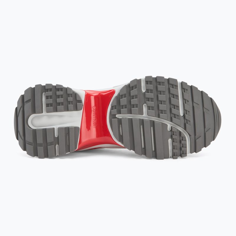 Férfi cipők Calvin Klein YM0YM01379 Hike Runner Mesh MIX bright white/grey/flame scarlet 4
