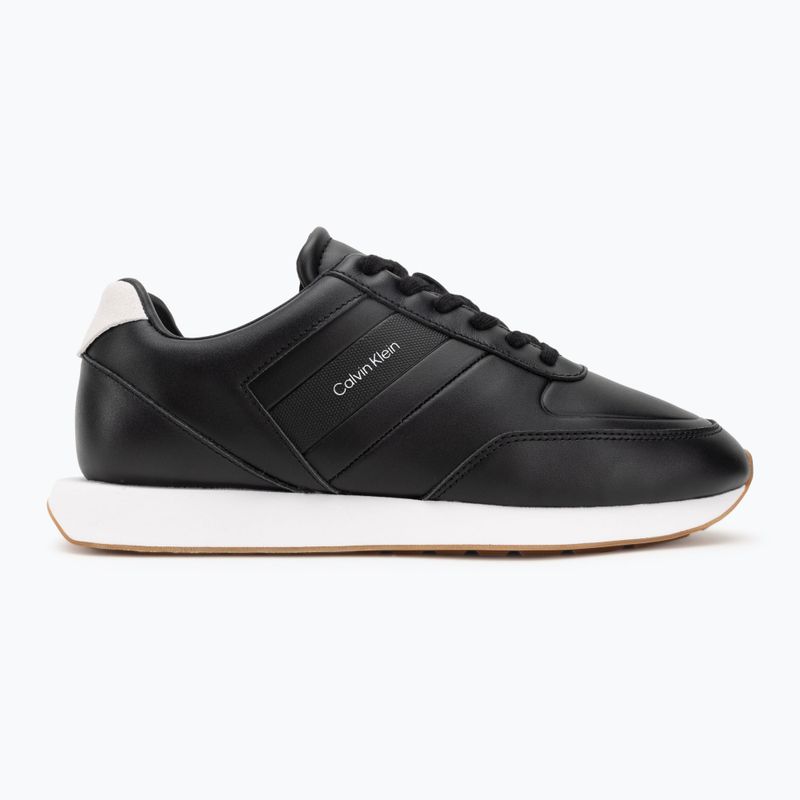 Férfi cipők Calvin Klein YM0YM01381 Retro Runner Leather Tape black/bright white/gum 2