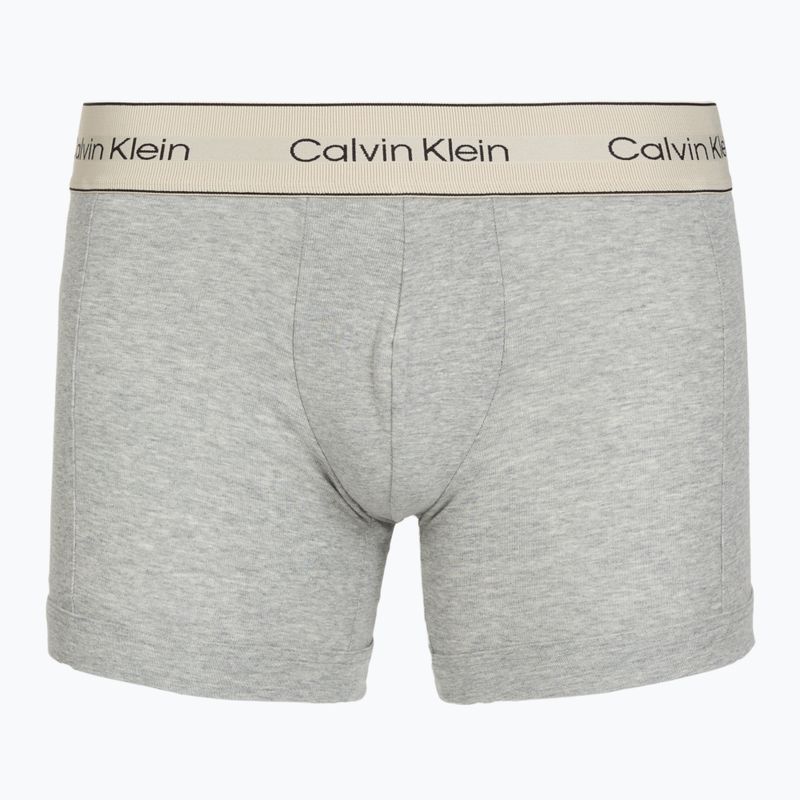 Férfi boxeralsó Calvin Klein LV00NB4447 Brief 3 pairs oyster gray/grey heather/white 5