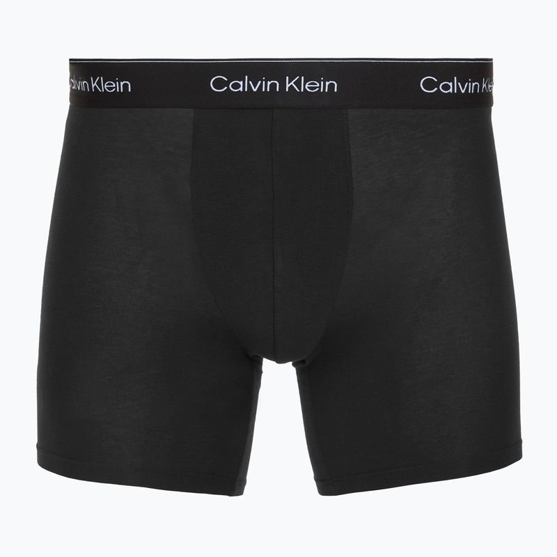 Boxeralsók Calvin Klein LV00NB4394 Brief 3 pár black/chalk logo/black/curry 3