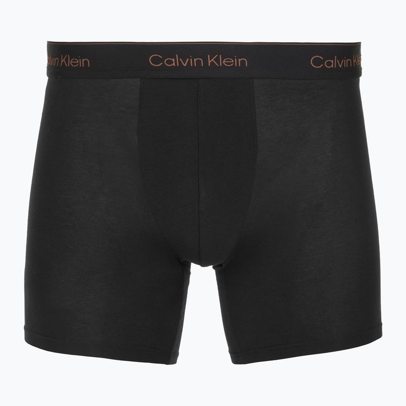 Boxeralsók Calvin Klein LV00NB4394 Brief 3 pár black/chalk logo/black/curry 4