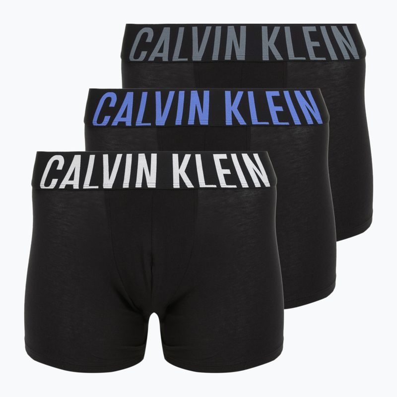 Boxeralsók Calvin Klein 000NB3609A Brief 3 pár black bodies/turbulence/white/iridescent