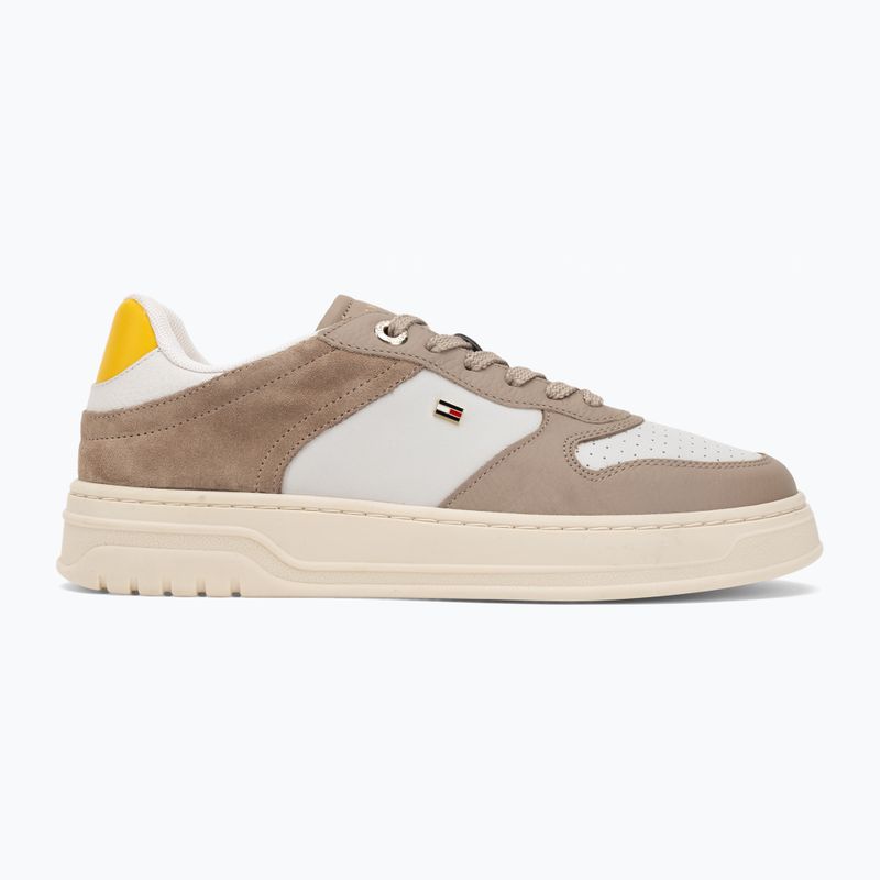Női cipők Tommy Hilfiger Sporty Cupsole Tumbled Leather coastal taupe/ecru/yellow 2