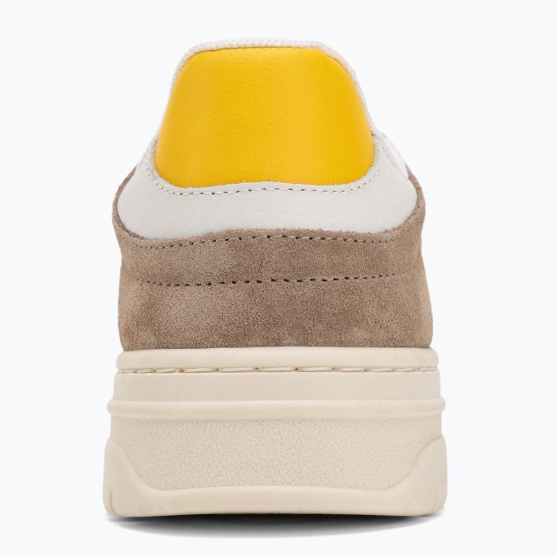Női cipők Tommy Hilfiger Sporty Cupsole Tumbled Leather coastal taupe/ecru/yellow 6