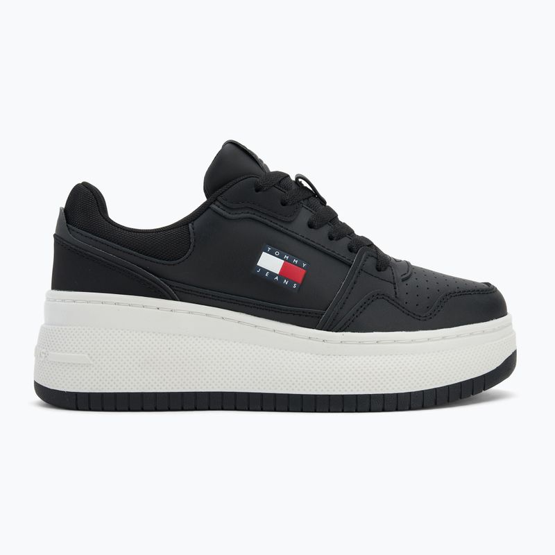 Tommy Jeans női cipő Retro Basket Flatform fekete 2