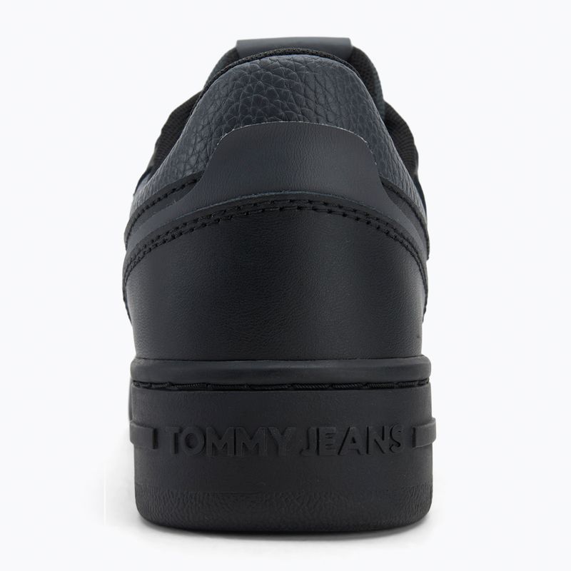 Női Tommy Jeans Retro Basket cipő fekete 6