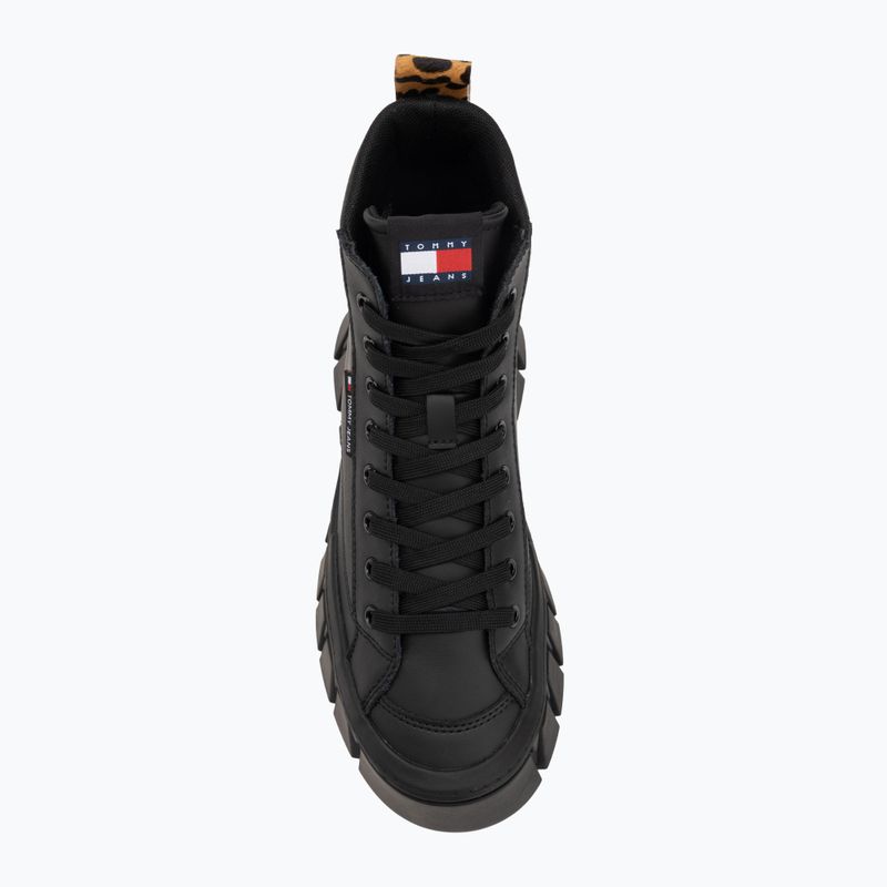 Tommy Jeans női cipő Vulc Flatform Leopard fekete 5