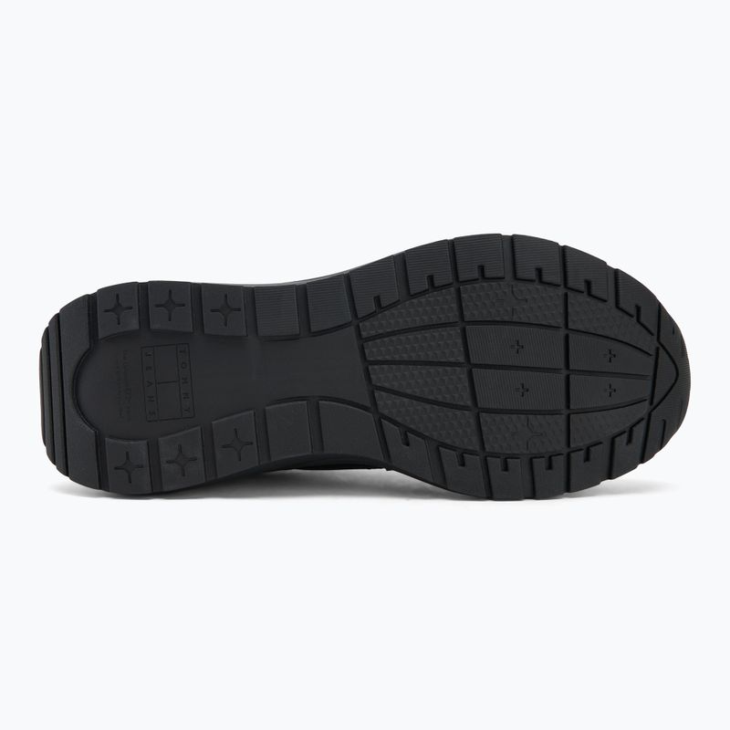 Tommy Jeans férfi cipő Runner bőr fekete 4