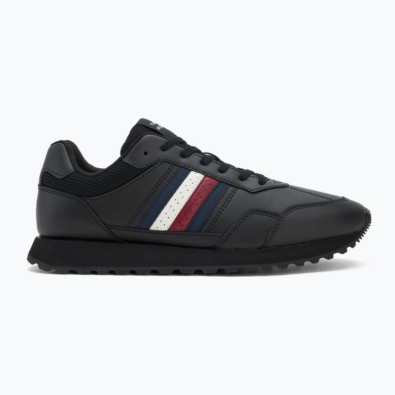 Férfi cipő Tommy Hilfiger New Runner Eva Lth Stripes fekete 2