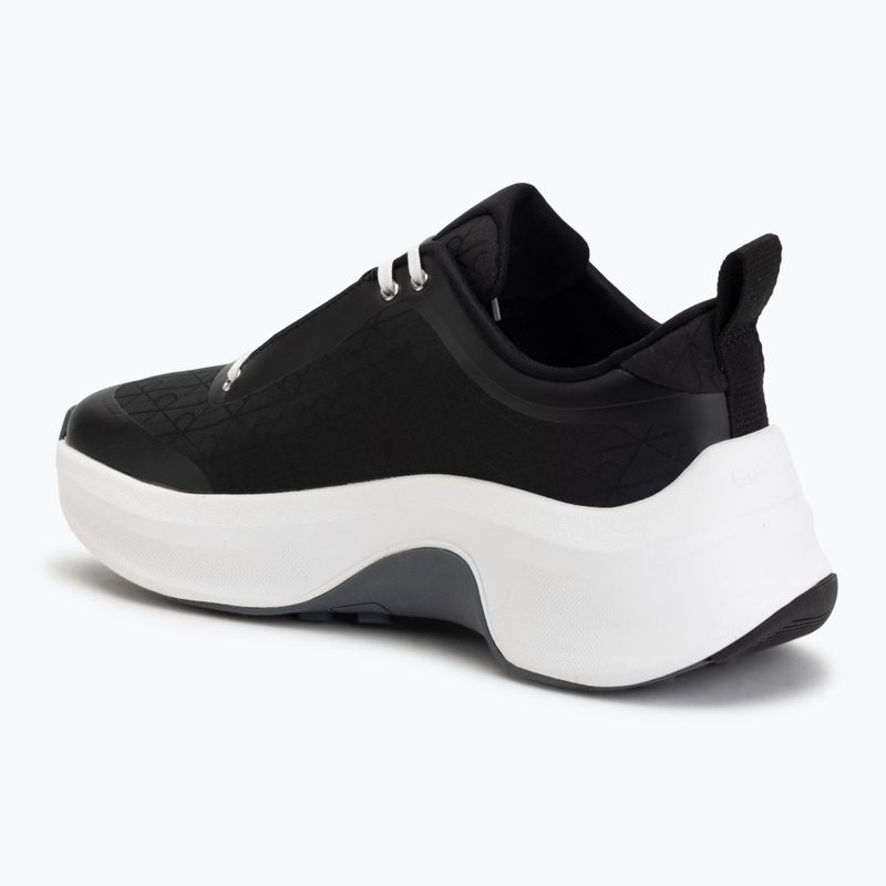 Női cipők Calvin Klein YW0YW02077 Chunky Runner Laceup Mix Aop black/coal 3