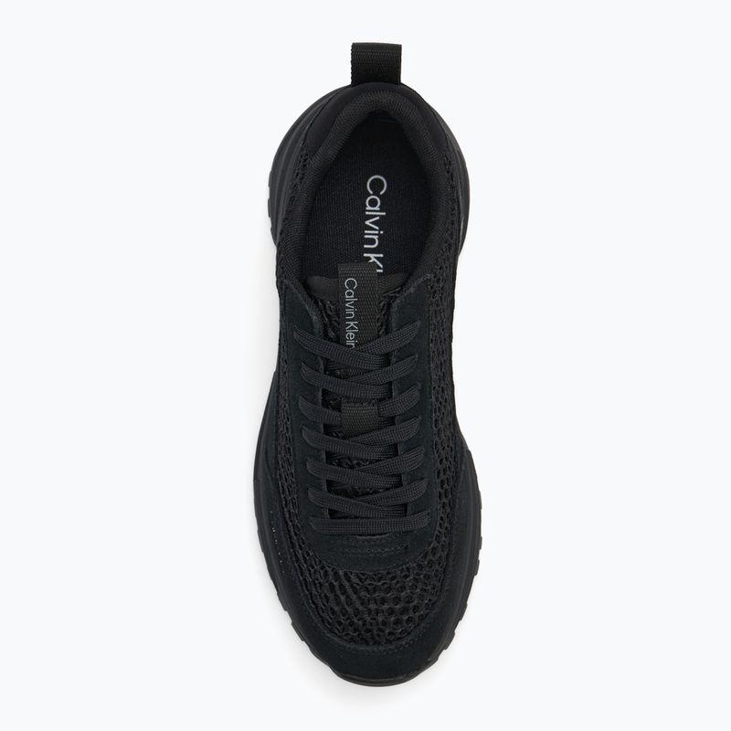 Női cipő Calvin Klein YW0YW02030 Hike Runner Lace Up Techmix triple black 5