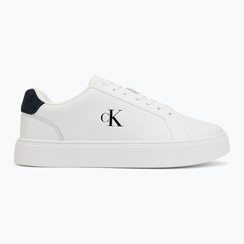 Férfi cipők Calvin Klein YM0YM01435 Classic Cupsole Laceup Leather bright white/navy 2