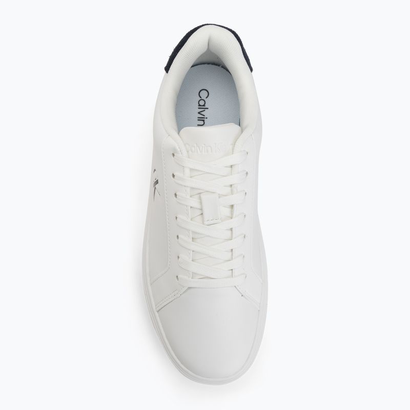 Férfi cipők Calvin Klein YM0YM01435 Classic Cupsole Laceup Leather bright white/navy 5