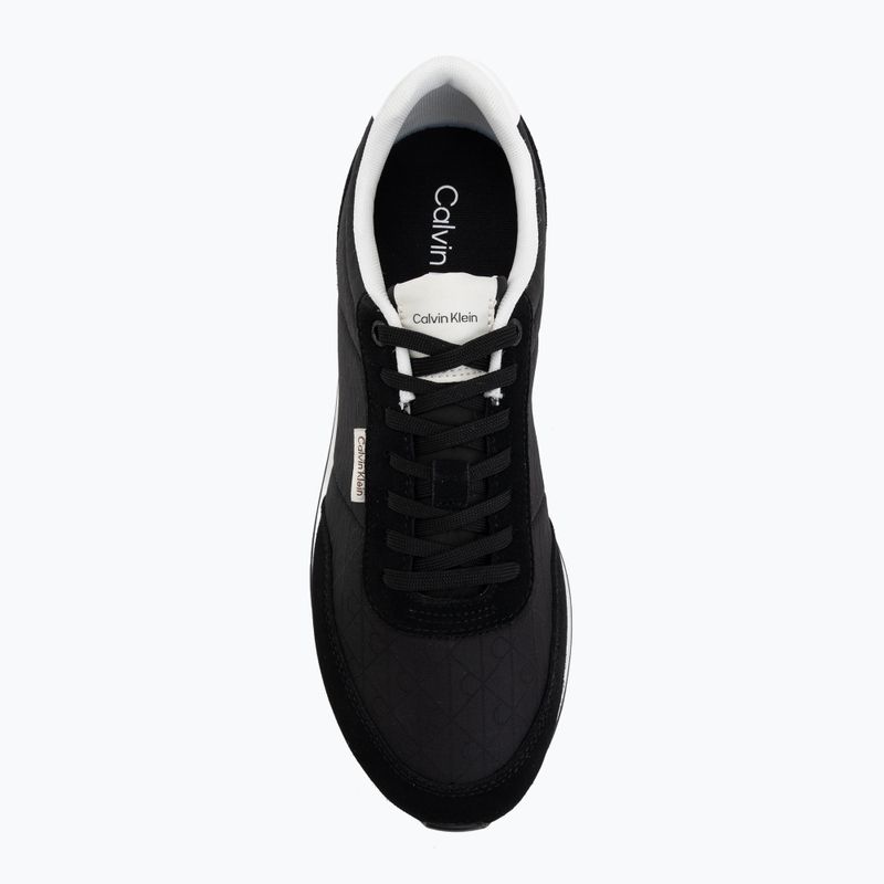 Férfi cipők Calvin Klein HM0HM02140 Retro Runner Ripstop Aop black/bright white 5