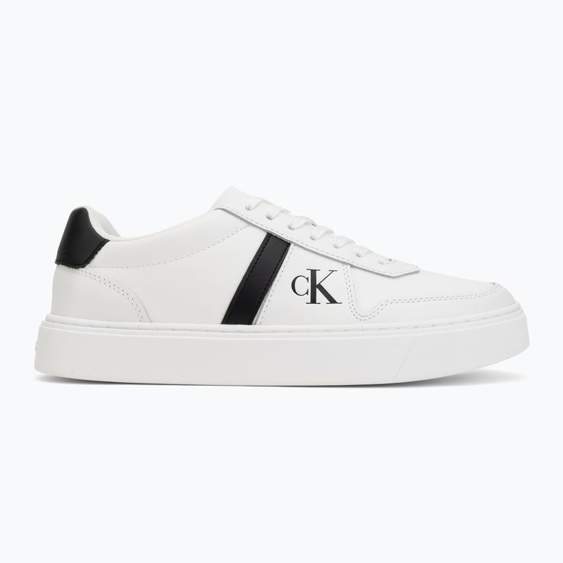Férfi cipők Calvin Klein HM0HM02237 Classic Cups Lace Leather EMB Tongue bright white/black 2