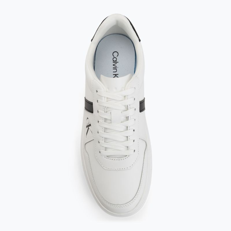 Férfi cipők Calvin Klein HM0HM02237 Classic Cups Lace Leather EMB Tongue bright white/black 5