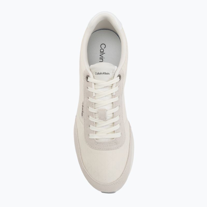 Férfi cipők Calvin Klein HM0HM02140 Retro Runner Ripstop Aop marshmallow/bright white 5