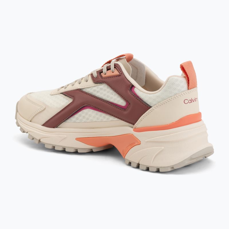 Női cipők Calvin Klein HW0HW03002 Hike Run Ckstripe Mesh off white/oatmeal/dusty rose 3