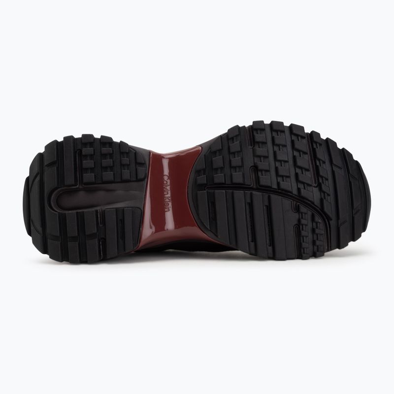 Női cipők Calvin Klein HW0HW02999 Hike Runner Organza Met Leather bordeaux/rhubarb 4