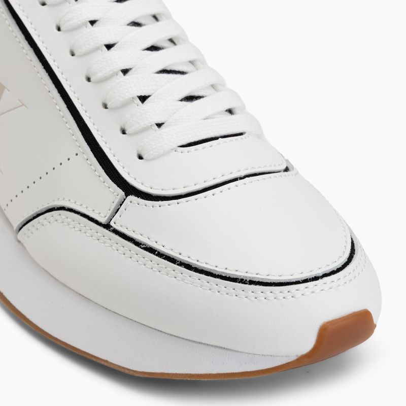 Női cipők Calvin Klein HW0HW02994 Retro Runner Sock Patch Leather bright white/black 7