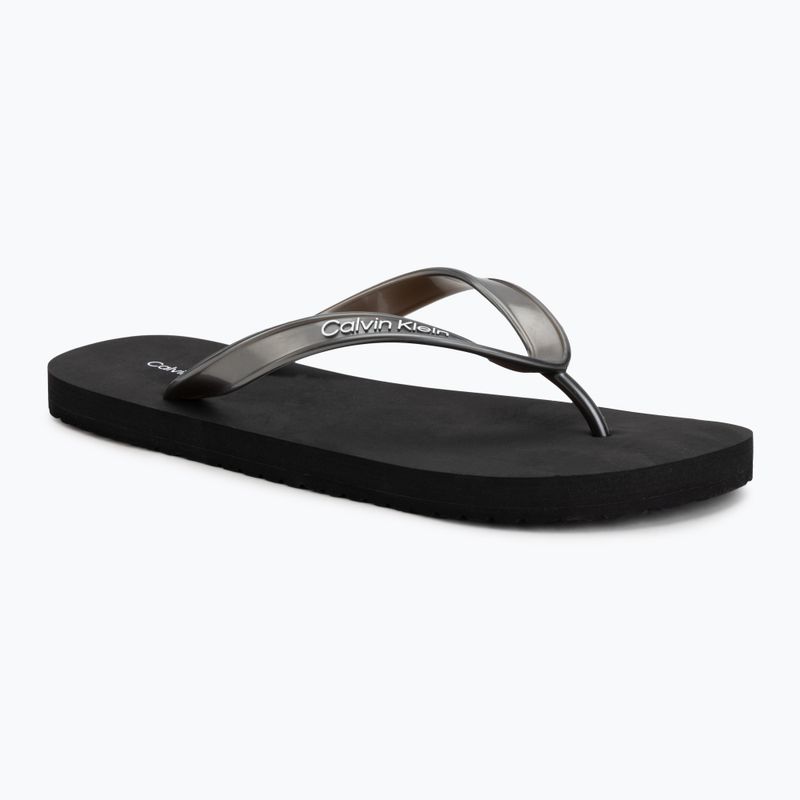 Női flip-flop papucsok Calvin Klein HW0HW02956 Tpu Metallic triple black