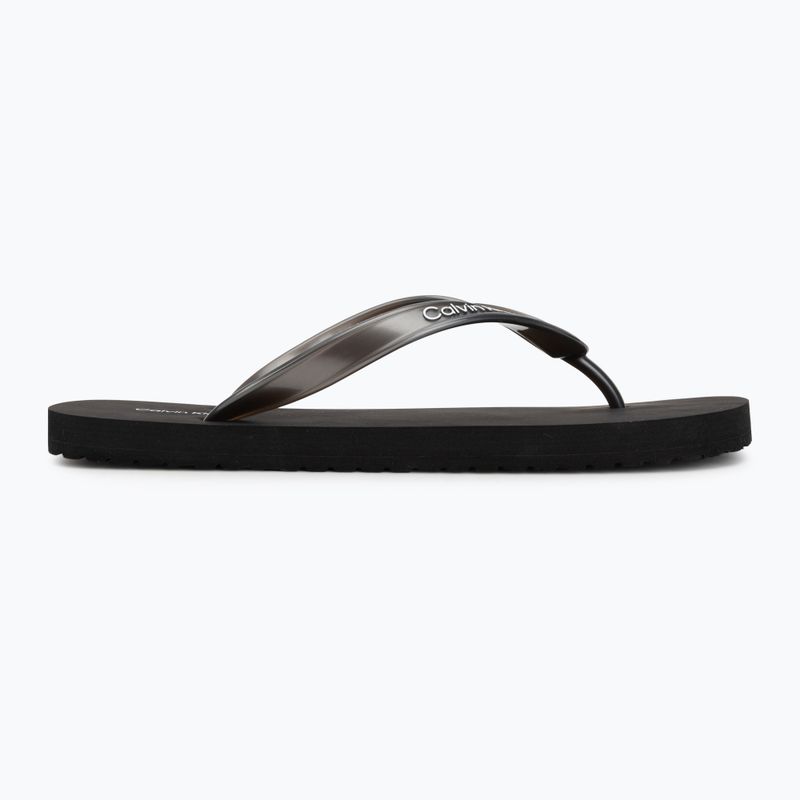 Női flip-flop papucsok Calvin Klein HW0HW02956 Tpu Metallic triple black 2