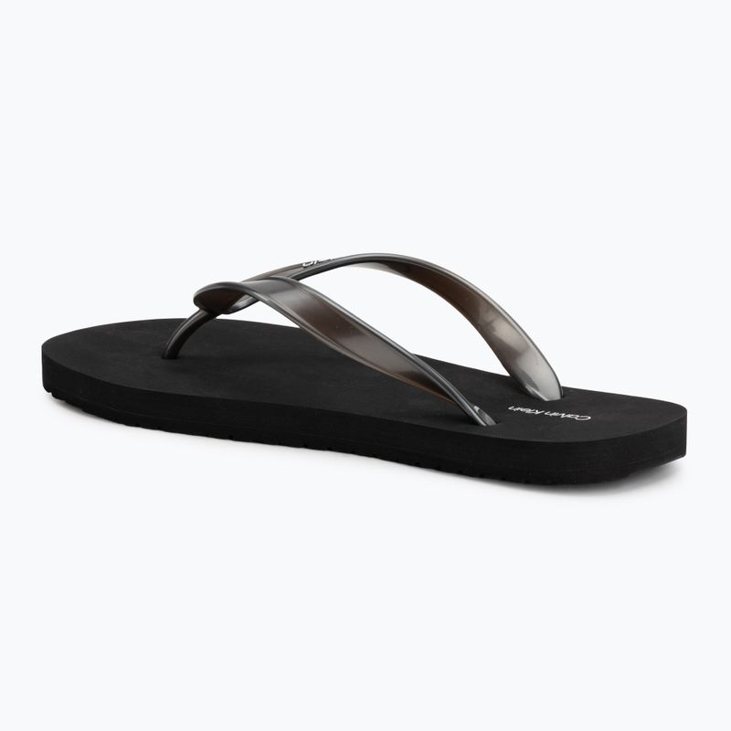Női flip-flop papucsok Calvin Klein HW0HW02956 Tpu Metallic triple black 3