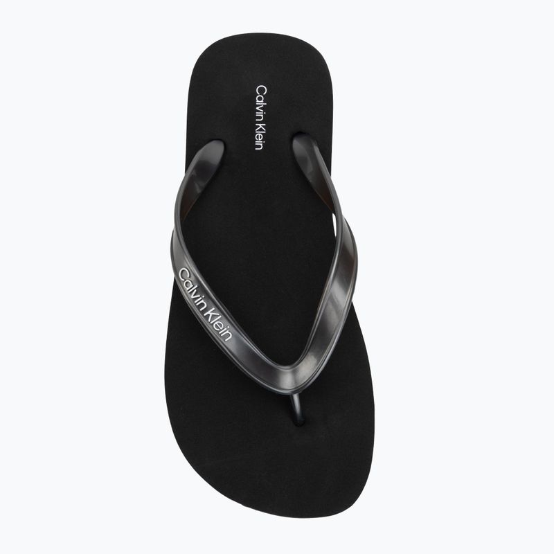 Női flip-flop papucsok Calvin Klein HW0HW02956 Tpu Metallic triple black 5