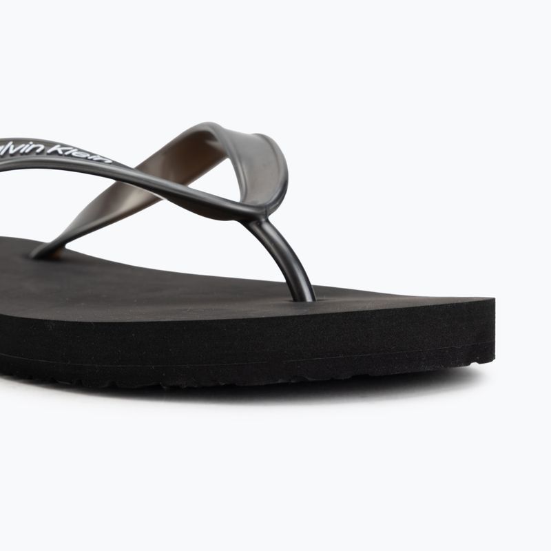 Női flip-flop papucsok Calvin Klein HW0HW02956 Tpu Metallic triple black 7