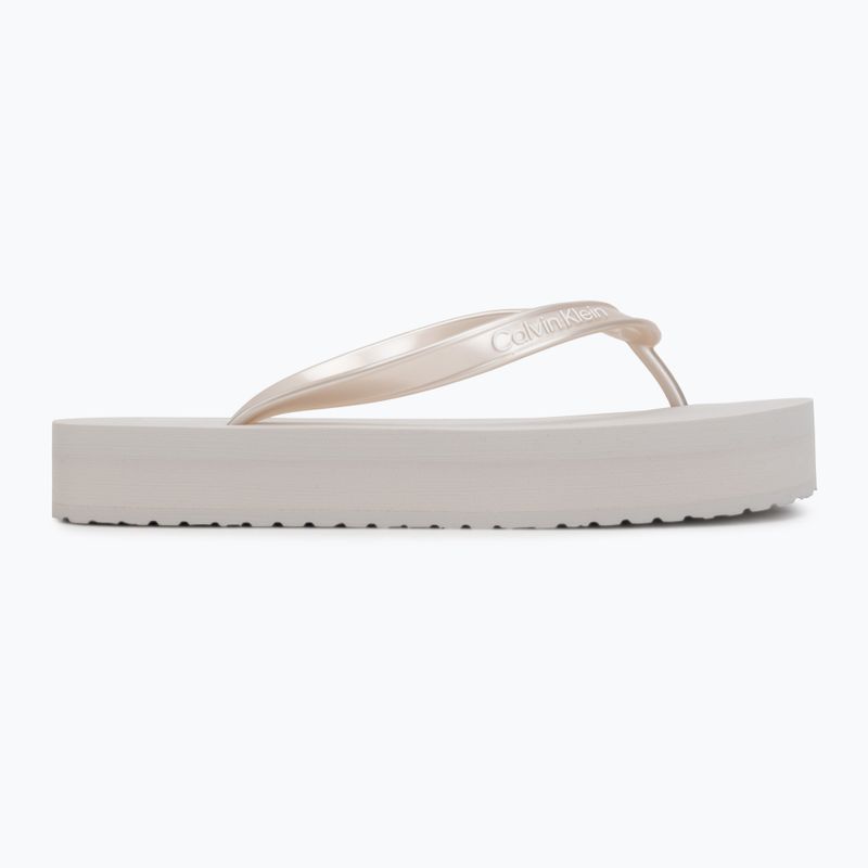 Női flip-flop papucsok Calvin Klein HW0HW03120 Flatform silver 2
