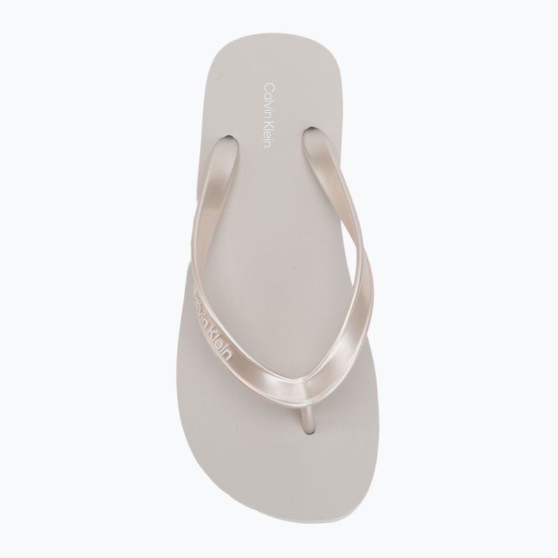 Női flip-flop papucsok Calvin Klein HW0HW03120 Flatform silver 5