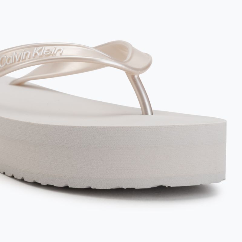 Női flip-flop papucsok Calvin Klein HW0HW03120 Flatform silver 7