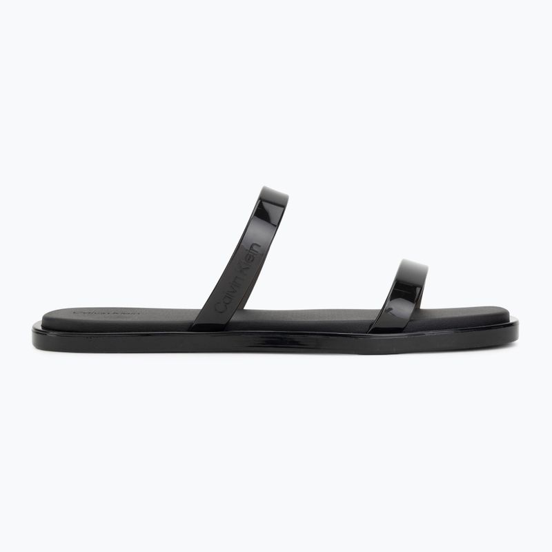 Női papucsok Calvin Klein HW0HW02963 Jelly Doub Bar Shiny triple black 2