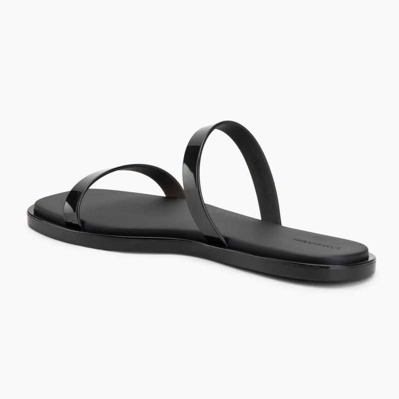 Női papucsok Calvin Klein HW0HW02963 Jelly Doub Bar Shiny triple black 3