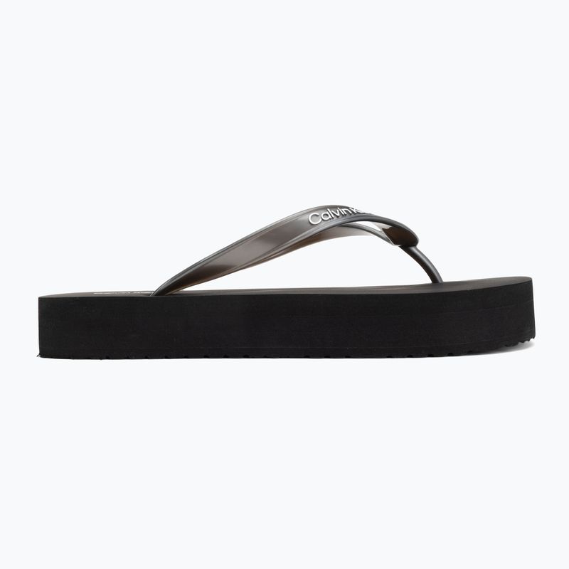 Női flip-flop papucsok Calvin Klein HW0HW03120 Flatform triple black 2