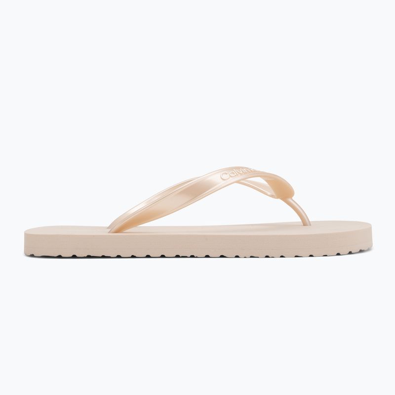 Női flip-flop papucsok Calvin Klein HW0HW02956 Tpu Metallic whisper pink 2