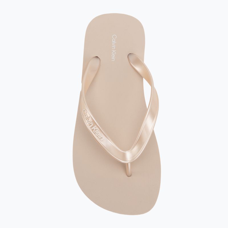 Női flip-flop papucsok Calvin Klein HW0HW02956 Tpu Metallic whisper pink 5