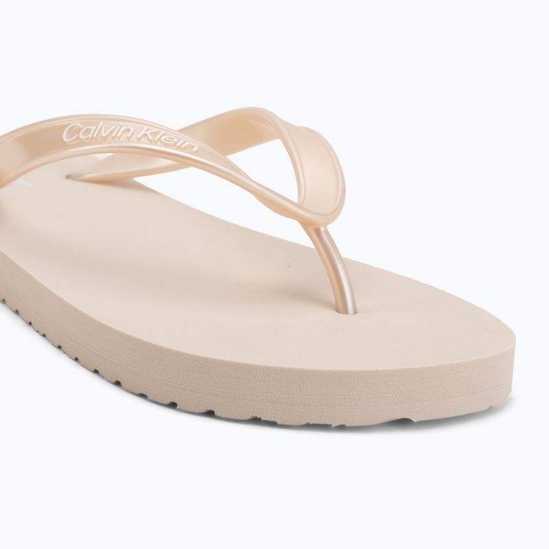Női flip-flop papucsok Calvin Klein HW0HW02956 Tpu Metallic whisper pink 7