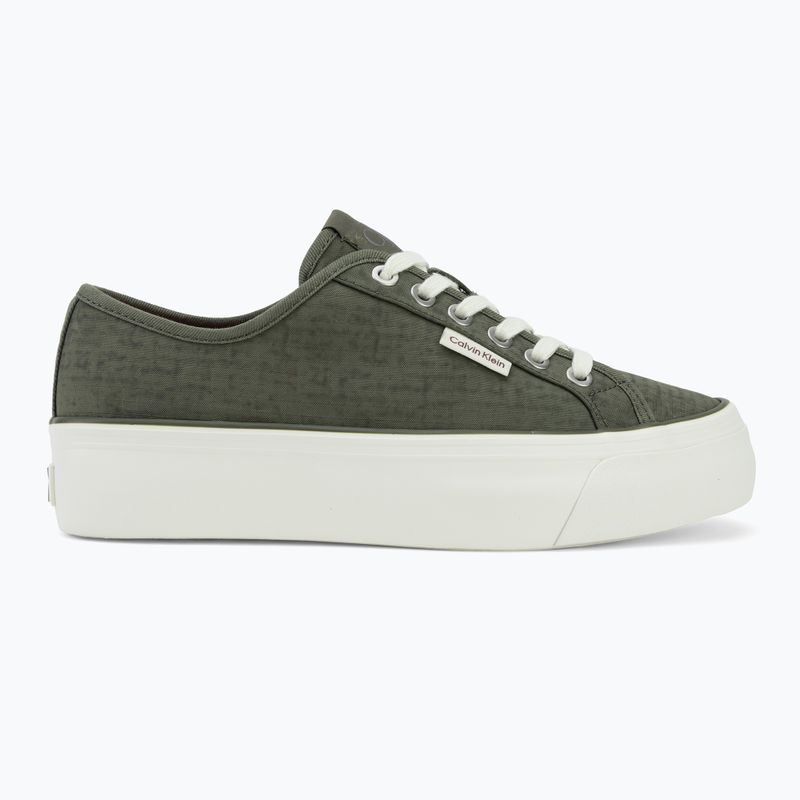 Női cipők Calvin Klein HW0HW02970 Vulc Flatf Laceup Ripst deep lichen green/pink yarrow 2