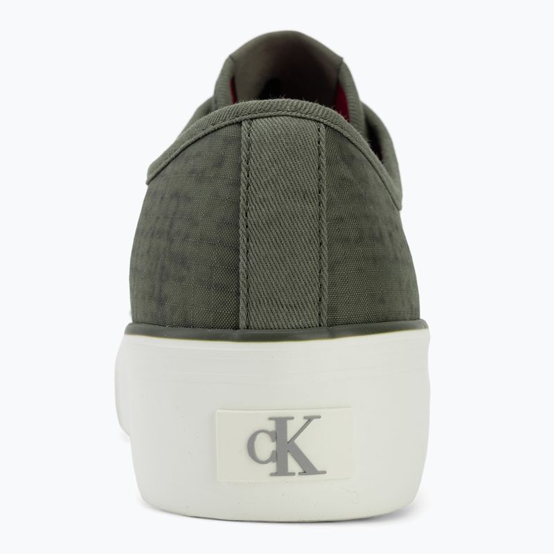 Női cipők Calvin Klein HW0HW02970 Vulc Flatf Laceup Ripst deep lichen green/pink yarrow 6
